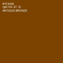 #7C4300 - Antique Bronze Color Image